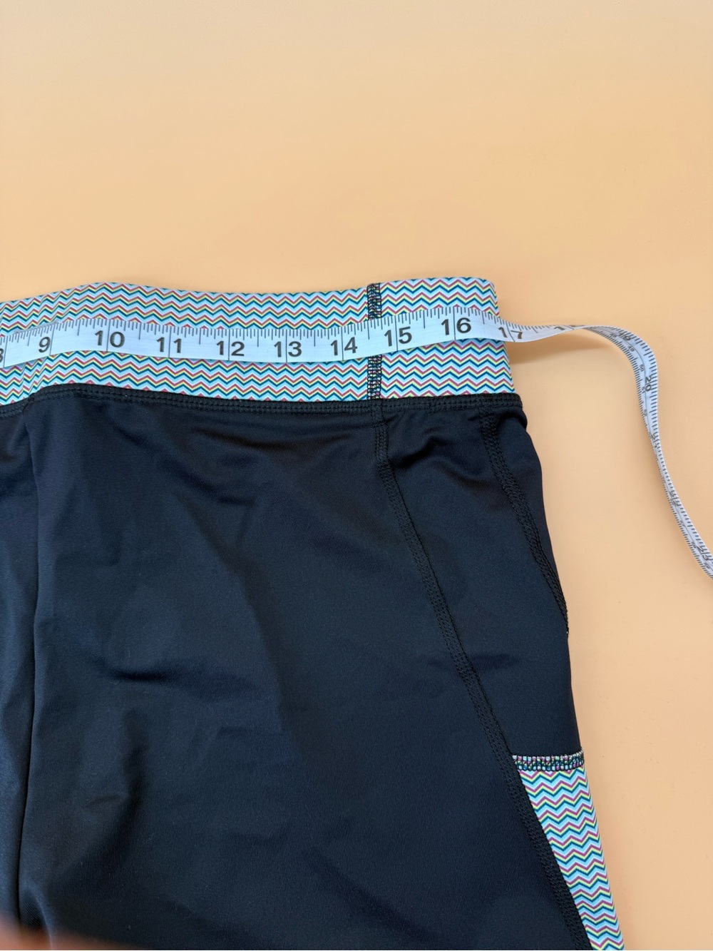 FILA Sport Y2K Capri Running Leggings Navy Blue Colorblock Size L - Picture 6 of 8